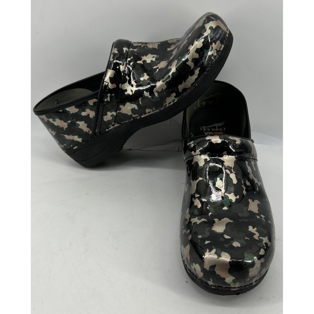 Dansko Professional XP 2.0 Slip On Clogs Black Camo Womens Size 42 US 12